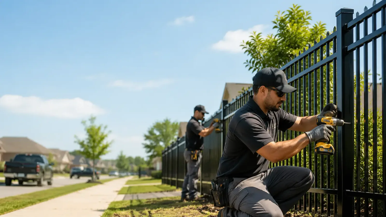 Metal Fence Installation in Mumford, TX